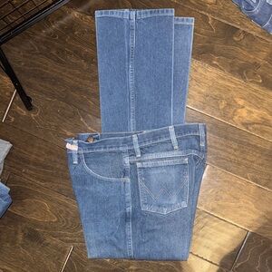 Wrangler Men's Straight Blue Jeans 34x33